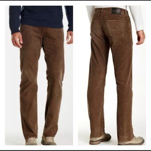 EXC! AG Adriano Goldschmied THE PROTEGE Straight Leg Jeans 34 x 34 USA Corduroy